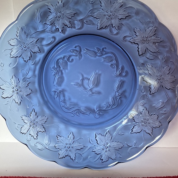 Princess House Dining Princess House Fantasia Blue Crystal Plates